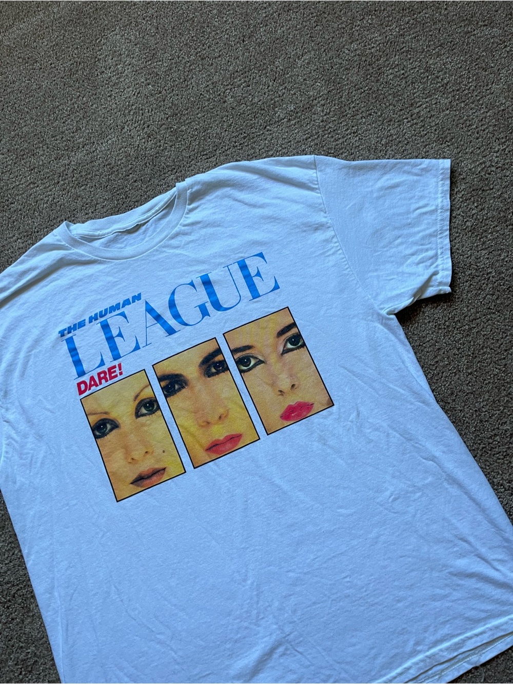 VTG 00’s / Y2K The Human League White Band Tee - Picture 4 of 6